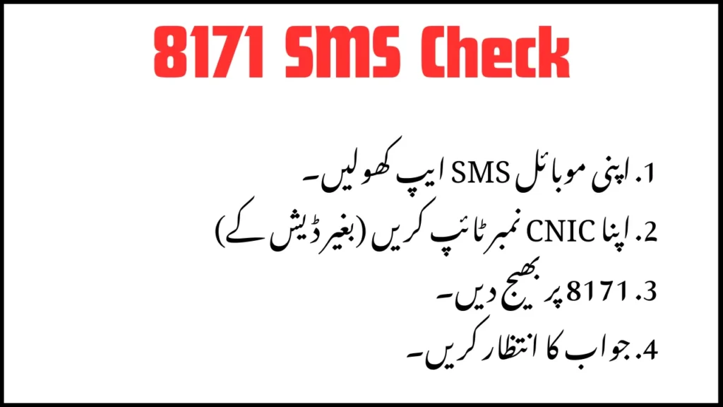 8171 SMS Check